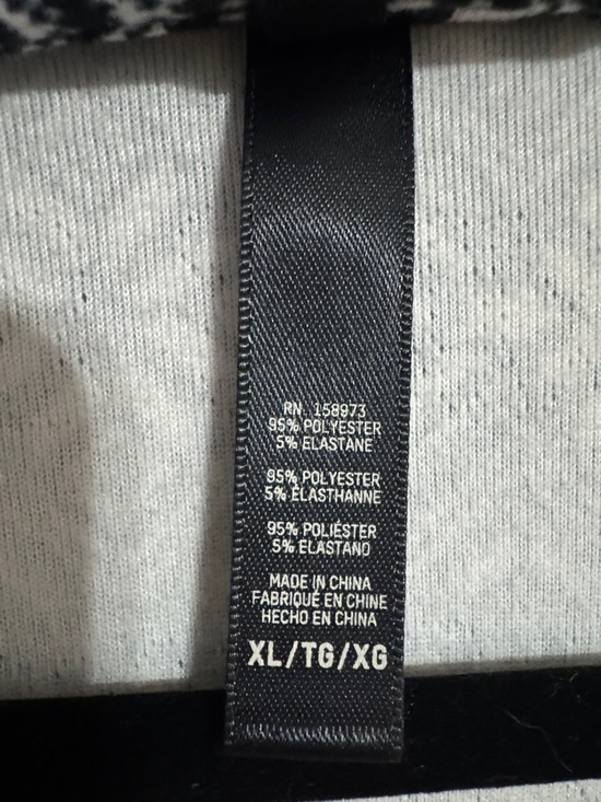 Skims Logo Plush Pointelle Black & White Robe size XL - Picture 3 of 7